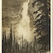 Antique Postcard Real Photo RPPC Takakkaw Falls Canadian Pacific Railway - Early 1900s