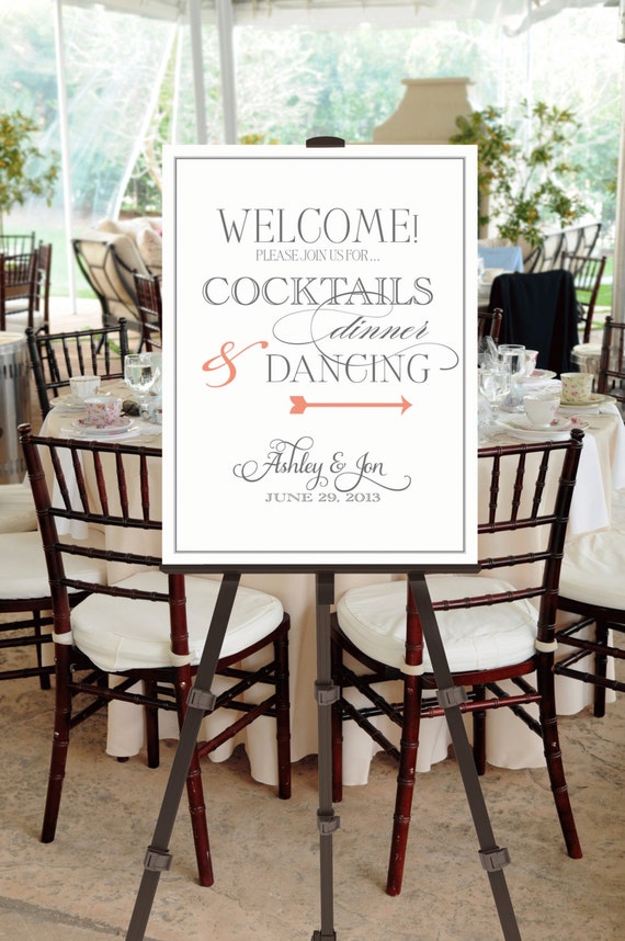 Items similar to Printable Vintage Wedding Welcome Sign -- Calligraphy ...