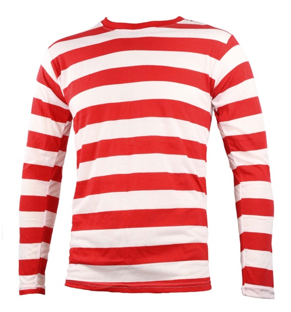 red white striped shirt men's