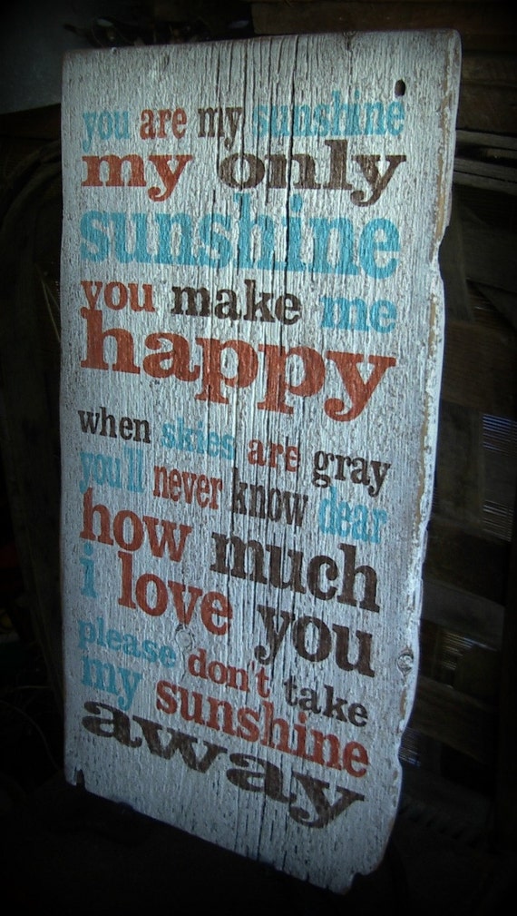 video some give me lyrics with sunshine song by my You hand Sunshinesong are Rustic lyrics BarnDanceTradingCo