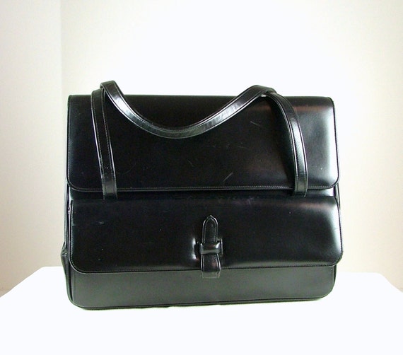 NETTIE ROSENSTEIN Black Satchel Handbag by KatsCache on Etsy NETTIE ROSENSTEIN Black Satchel Handbag by KatsCache on Etsy