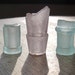 Sea glass Vintage Bottle Necks - Aqua, Purple Glass 8-51