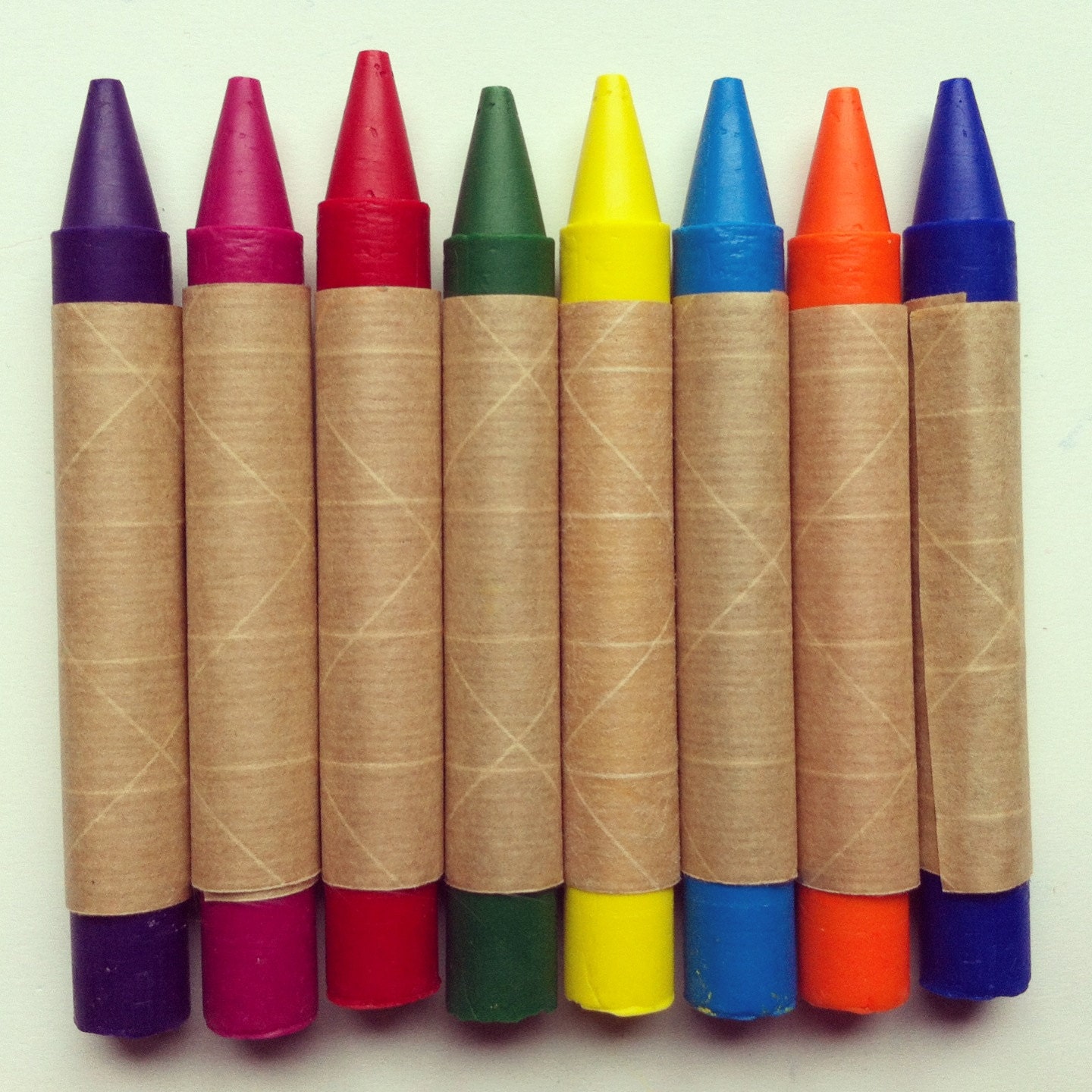 Set of 8 EcoFriendly Soy and Beeswax Crayons by childhoodstore
