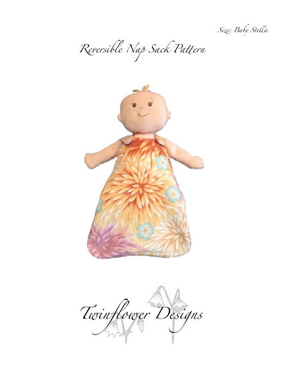 Items similar to Reversible Nap Sack Digital PDF Pattern - Baby Stella ...