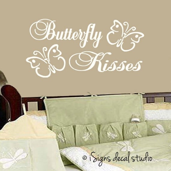 Items similar to BUTTERFLY KISSES Decal Butterfly Decals