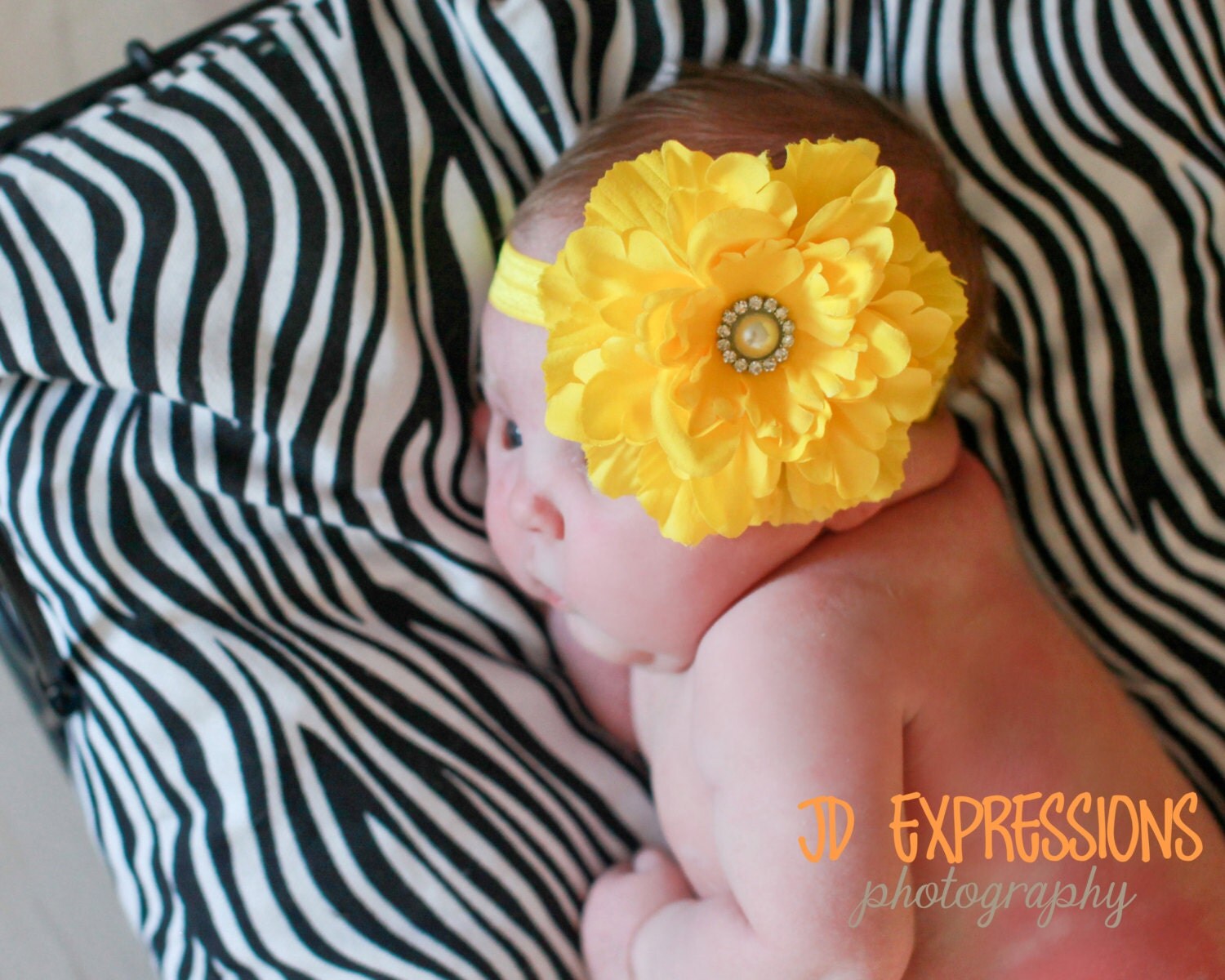 yellow newborn headband