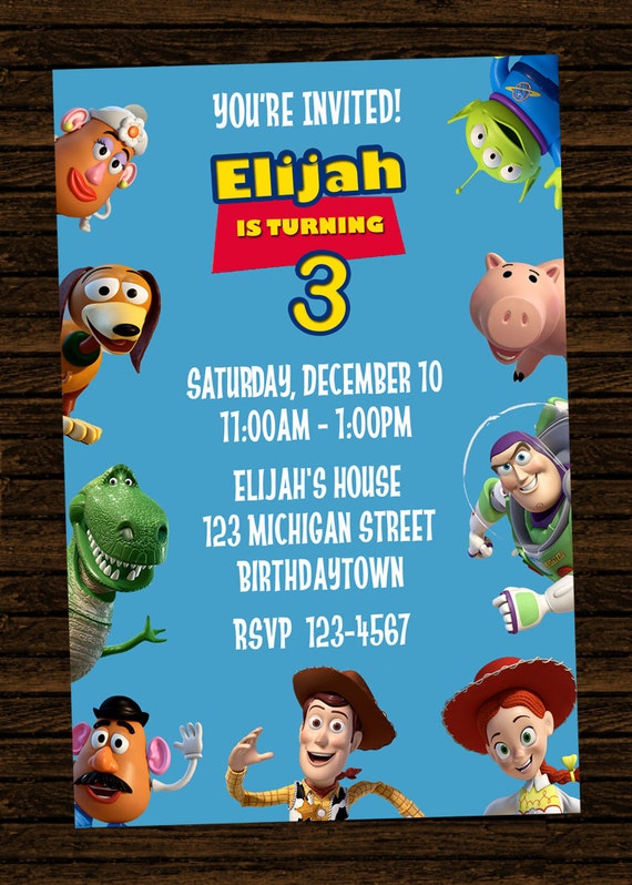 Toy Story Party Invitations 2