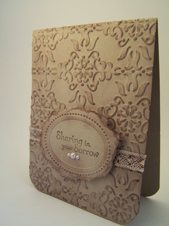 Embossed Sympathy Card