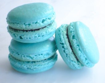French Macaron Cookies 12 Blueberry Lavender Macaroons Gift Splendid Sweet