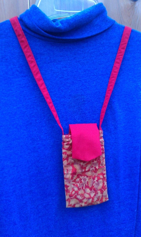 Cell Phone Holder Necklace new prototype true red that