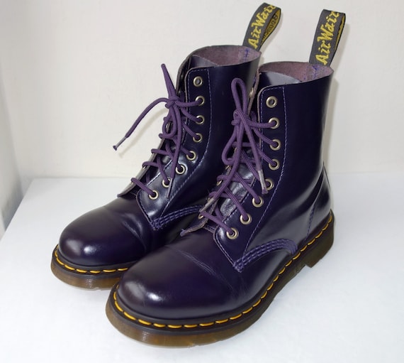 purple doc marten laces