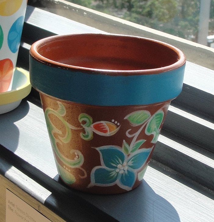 Hand Painted Flower Pot