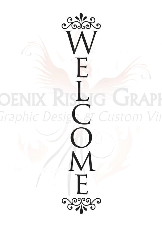 Download Welcome Vertical Vinyl decal 2x11 by PRGraphicsandVinyl on ...