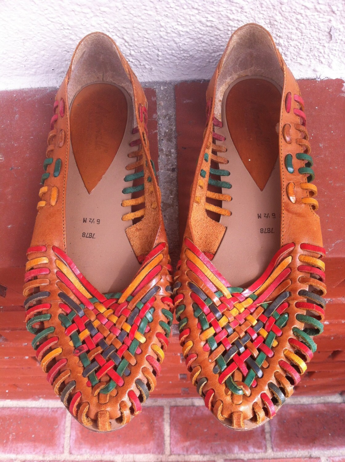 woven leather huaraches flats