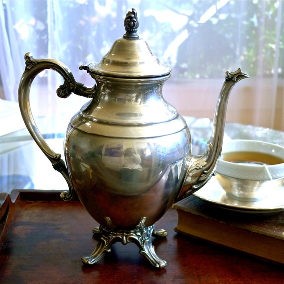 Wm Rogers Eagle And Star Silverplate Teapot