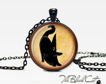 Black cat Pendant Black cat necklace Black cat jewelry