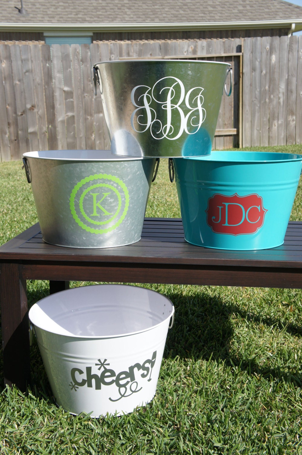 Personalized Metal Beverage Tub/ Cooler with Bottle Opener