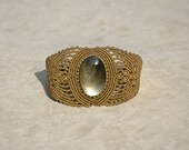 Macramé Bracelet with Golden Obsidian (natural stone)