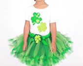 READY TO SHIP: Petti Tutu Skirt - St Patrick's Day - Green - Lucky Leprechaun - 3-4 Toddler Girl Il_170x135