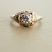 Antique Diamond Ring - 18k Yellow, White, and Rose Gold Ring