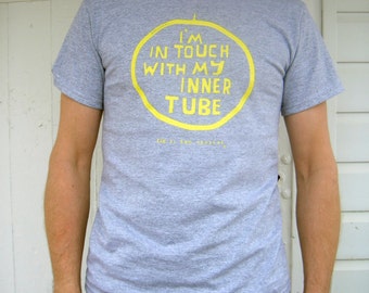 Men's Cycling T-shirt - Funny ZEN CYCLIST - Grey