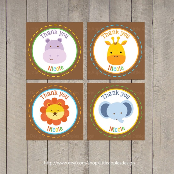 safari favor tag jungle favor tag safari birthday party