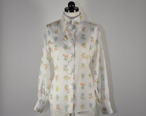 Popular items for 70s floral shirt on Etsy