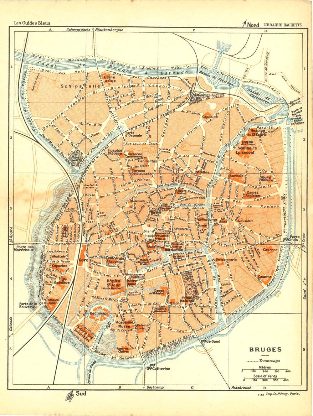 City map Bruges Brugge Belgium ai