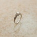 Antique 1930s Platinum Diamond and Synthetic Sapphire Engagement Ring