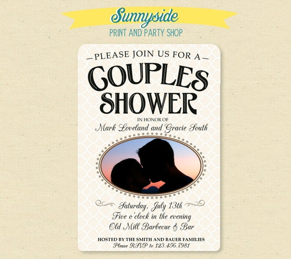 SOUTHERN CHARM Bridal Shower Photo Invitation - Your Photo - Bridal Shower Couples Invite Il_570xn