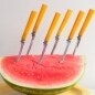 Yellow Bakelite Knives, Set of Six (6), Henry's Stainless