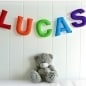 Personalized felt name banner - name garland - You pick your colours - custom made wall art - Nursery decor
