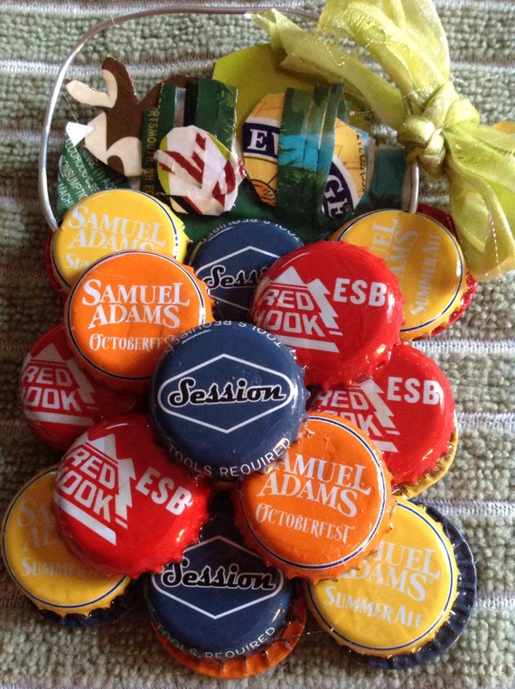 Items similar to Beer bottle cap Easter Basket Ornament on Etsy