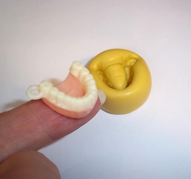 False Teeth Flexible Mold For Resin Polymer Clay Chocolate