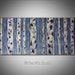 White Birch Tree Painting ORIGINAL Blue Gray White Birch Forest - LARGE Oil Painting 48x24 by BenWill