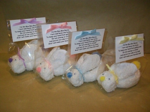 BOO BOO BUNNY with Ice Cube and Poem Baby Shower or Party