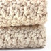 Natural Organic Crochet Washcloths Cotton Dishcloths