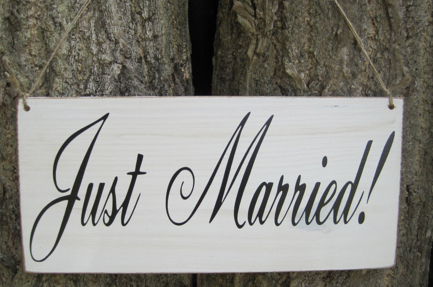 Rustic Just Married Sign 9