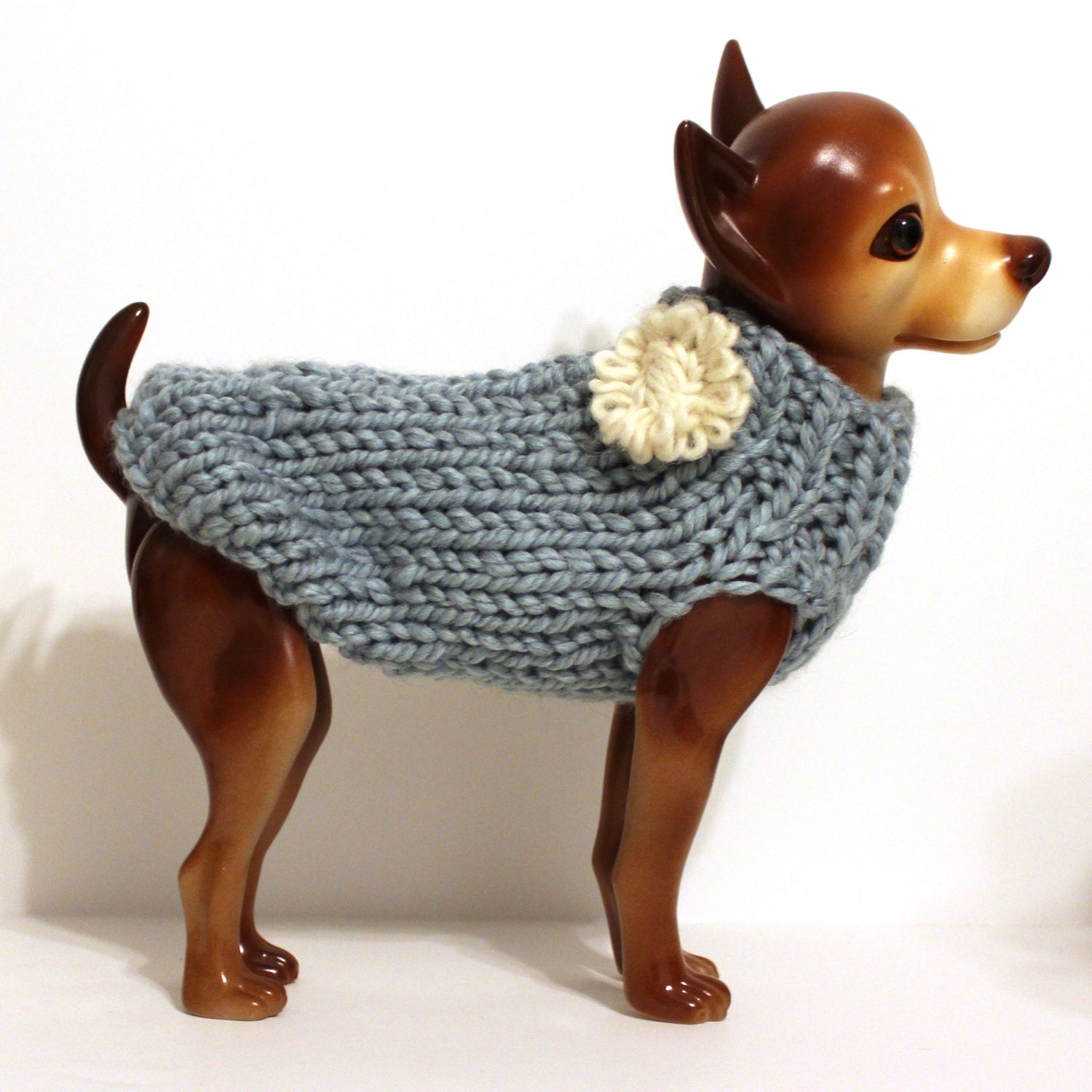 Stone Blue Dog Sweater