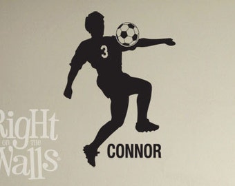 Soccer Wall Decor soccer wall decal | etsy Soccer Wall Decor soccer wall decal | etsy