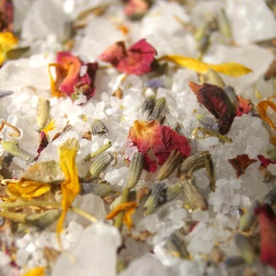 Bath Salts Flower Garden Bath Soak Rejuvenating by OwensAcres