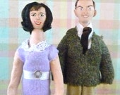 Dick Van Dyke Mary Tyler Moore Doll Set Miniature Fan Art Dick Van Dyke Mary Tyler Moore Doll Set Miniature Fan Art
