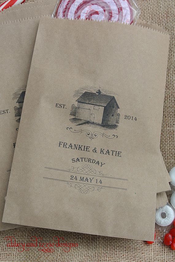 Wedding Favor Bags - Rustic Wedding - Favor Bags - Treat Bags - Country Wedding Favor - Candy Buffet Bags - Barn Wedding - Candy Favor Bags Il_570xn