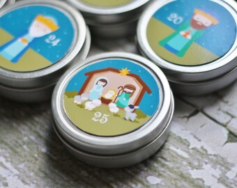 Nativity Advent Calendar - Reusable 25-day countdown to Christmas Advent Calendar - Nativity Set