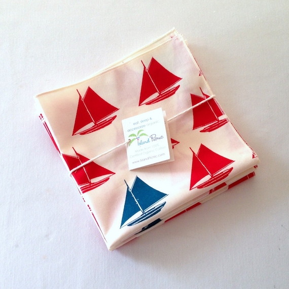 Organic Cotton Napkins Eco Friendly Cloth Napkins by IslandPicnic