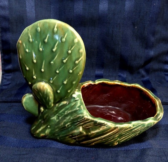 Vintage Art Pottery Cactus Planter Retro Southwest by
