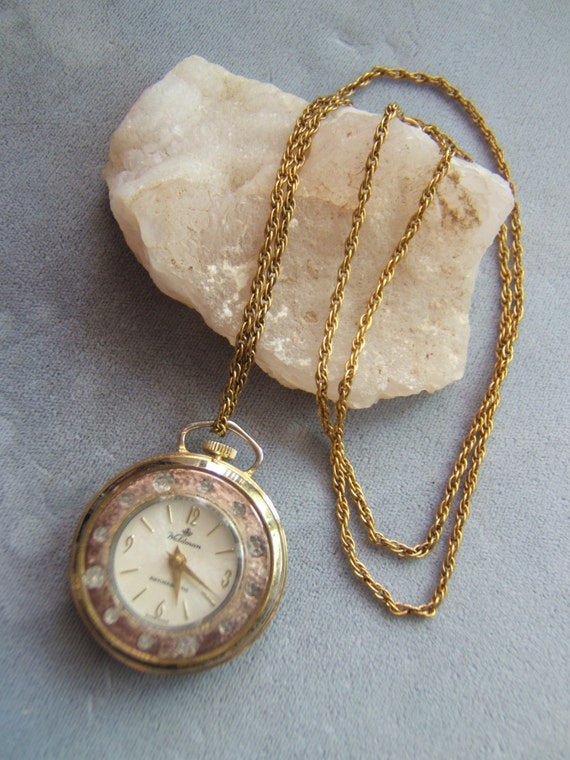 Ladies Woldman Swiss Made Pendant Watch with Chain