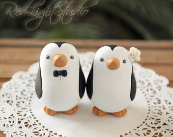 Penguin Wedding Cake Topper - Medium