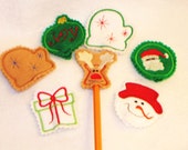Christmas assorted set of pencil toppers set of 7 Quantity discount Perfect school party treat or stocking stuffer Il_170x135