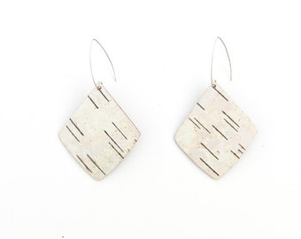 Large birch bark earrings, Angles